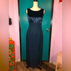 Y2K Satin Open Back Formal Maxi Dress Size M